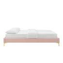 Sutton Queen Performance Velvet Bed Frame