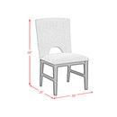 Oregon Side Chair with Grey Fabric in Black (2 Per Carton)