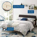 Luella Queen Upholstered Fabric Platform Bed