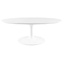 Lippa 42" Oval-Shaped Wood Top Coffee Table