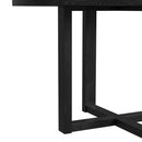 Bahama Breeze 47.5"" Round Dining Table in Black