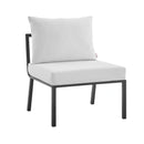 Riverside 3 Piece Outdoor Patio Aluminum Sectional Sofa Set