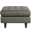 Empress Upholstered Fabric Ottoman