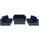 Summon 7 Piece Outdoor Patio Sunbrella� Sectional Set