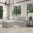 Flex Sofa with Wide Arm and Ottoman - Michael's Discount Furniture
