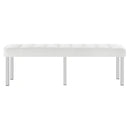 Loft Tufted Large Upholstered Faux Leather Bench