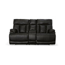 Clive Latitudes Power Reclining Loveseat with Console, Power Headrests & Lumbar - 5000004839