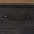Montrose Server and Hutch with LED Light in Espresso and Brown