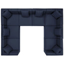 Saybrook Outdoor Patio Upholstered 8-Piece Sectional Sofa