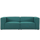 Mingle 2 Piece Upholstered Fabric Sectional Sofa Set