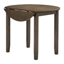 Round Dining Table w/Drop Leaf