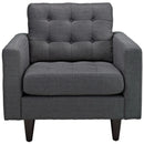 Empress Armchair Upholstered Fabric Set of 2
