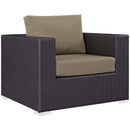Convene 3 Piece Set Outdoor Patio with Fire Pit