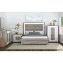 San Matteo 2-Drawer Nightstand with USB in Dual Tone