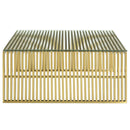 Gridiron Stainless Steel Coffee Table