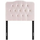 Annabel Twin Diamond Tufted Performance Velvet Headboard