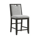 Elodie Counter Height Dining Set in Charcoal
