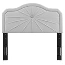 Kristin Pleated Performance Velvet Twin Headboard