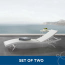 Glimpse Outdoor Patio Mesh Chaise Lounge Set of 2