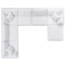Commix Down Filled Overstuffed 7 Piece Sectional Sofa Set
