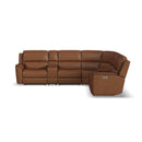 Henry Latitudes Power Reclining Sectional with Power Headrests & Lumbar - Michael's Discount Furniture