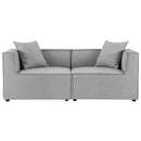 Saybrook Outdoor Patio Upholstered 2-Piece Sectional Sofa Loveseat