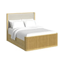 Sylvie UPH Bed with White Fabric