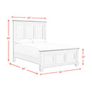 Farmington Panel Bed in Medium Brown and Washed Stone