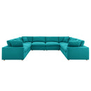 Commix Down Filled Overstuffed 8 Piece Sectional Sofa Set