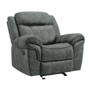 Sorrento Glider Recliner in FB367 Charcoal