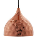 Dimple 11" Bell-Shaped Rose Gold Pendant Light