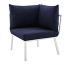 Riverside Outdoor Patio Aluminum Corner Chair
