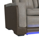 Lantana 2PC Living Room Set in Rocky Grey/Brown-Sofa & Loveseat