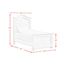 Kona Panel Bed in White