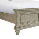 Whit-Ash Panel Bedroom Set with Door Chest