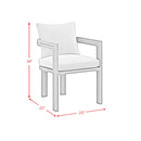 Playa Dining Chair - Dark Grey and Olefin Beige (2 Per Carton)