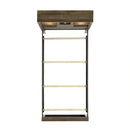 Bailey Bookcase Panel Bedroom Set with 2 Nightstands