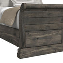 Park Ridge Sleigh Storage Bedroom Set in Charcoal