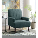 Kiwi Chair with Channel Back in Palmer Teal
