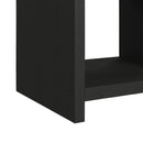 Ridgemont 2PC Occasional Table Set in Black with Grain-Coffee Table & End Table