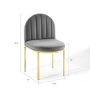 Isla Channel Tufted Performance Velvet Dining Side Chair