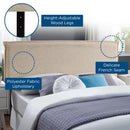 Camille Queen Upholstered Fabric Headboard