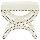 Expound Upholstered Nailhead Trim Performance Velvet Ottoman