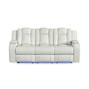 Carlo Power Motion Sofa with Power Headrest, Dropdown Table, Power Strip, LED and Reading Light