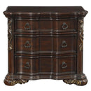 Royal Highlands 3 Drawer Nightstand in Rich Cherry 1603-4