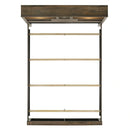 Bailey King Bookcase Panel Bed with Bluetooth