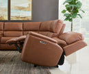 Henry Latitudes Power Reclining Sectional with Power Headrests & Lumbar - Michael's Discount Furniture