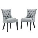 Regent Tufted Performance Velvet Dining Side Chairs - Set of 2