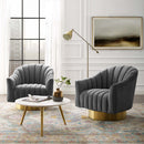 Buoyant Swivel Chair Performance Velvet Set of 2