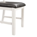 Martin 5 Pc Dining set (Dark Brown Top - White Base)